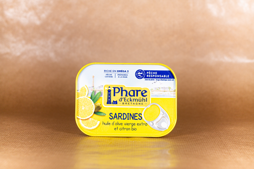 Sardines À L'Huile D'Olive Vierge Extra Et Citron - 135G