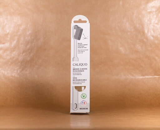 Brosse À Dents Blanc Medium Rechargeable En Bioplastique