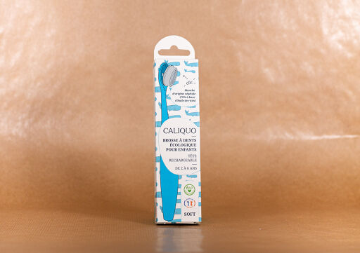 Brosse À Dents Enfant Bleue Rechargeable En Bioplastique